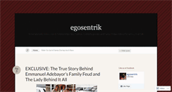 Desktop Screenshot of egosentrik.com